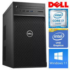 Dell 3630 Tower i7-8700K 8GB 512SSD M.2 NVME WIN11Pro cena un informācija | Stacionārie datori | 220.lv