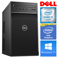 DELL 3630 Tower i7-8700K 16GB 512SSD M.2 NVME WIN11Pro цена и информация | Стационарные компьютеры | 220.lv