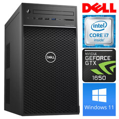 Dell 3630 Tower i7-8700K 8GB 512SSD M.2 NVME+1TB GTX1650 4GB WIN11Pro cena un informācija | Stacionārie datori | 220.lv
