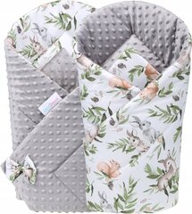 Divpusēja bērnu konverts Babymam, 80x80 cm, gray/white цена и информация | Детские подушки, конверты, спальники | 220.lv