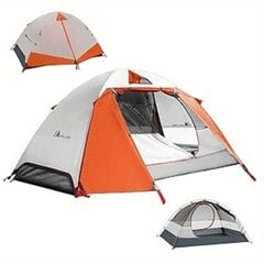 Походная 2-местная палатка, оранжевая цена и информация | Палатки | 220.lv