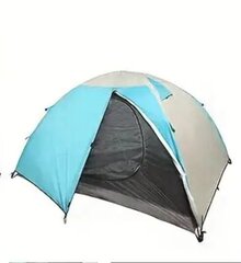 Divvietīga āra telts, gaiši zila цена и информация | Палатки | 220.lv