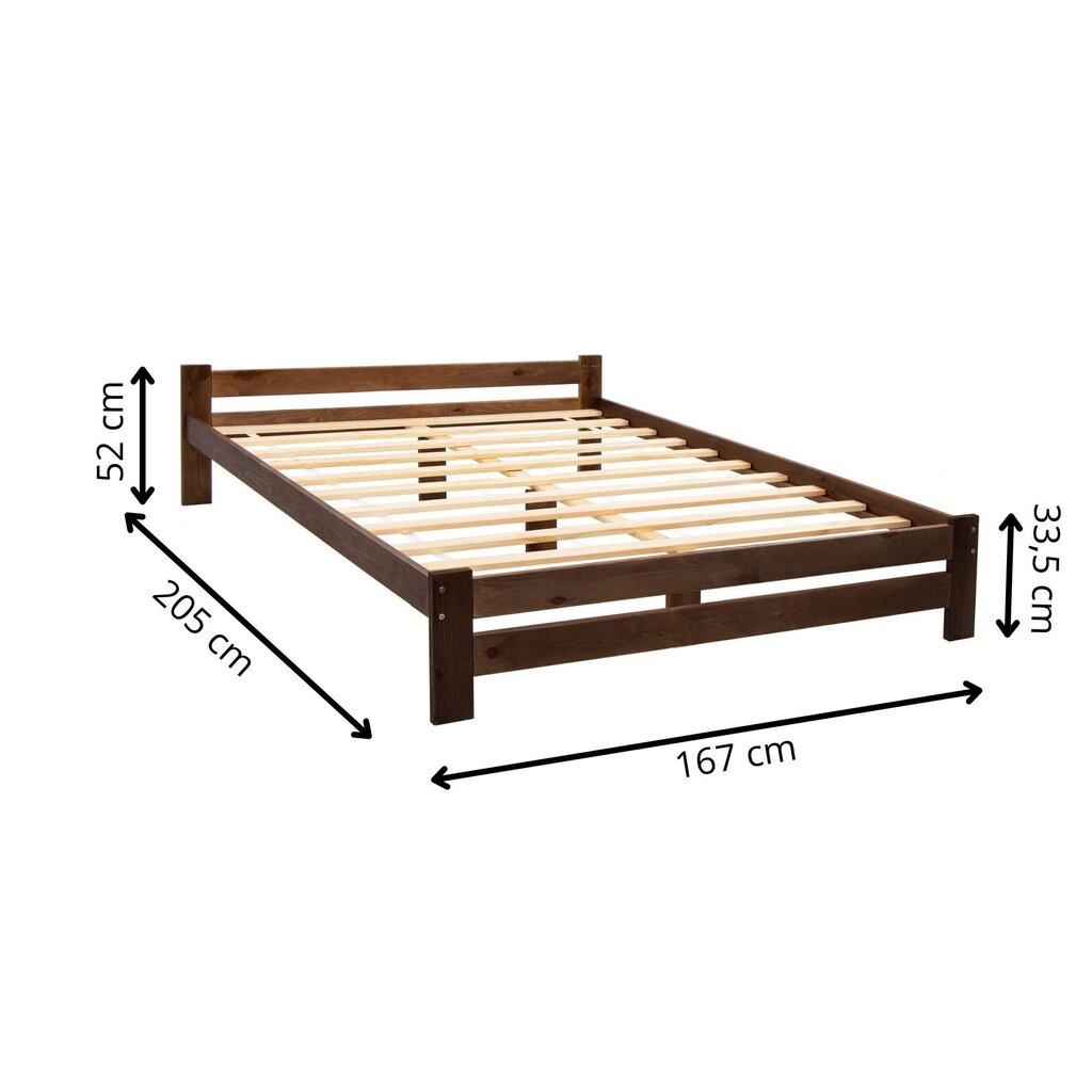 Koka divguļamā gulta Springos BD001 200x160 cm cena un informācija | Gultas | 220.lv