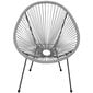 Dārza krēsls Springos GF0086 72 X 82 X 85 cm, pelēks cena un informācija | Dārza krēsli | 220.lv