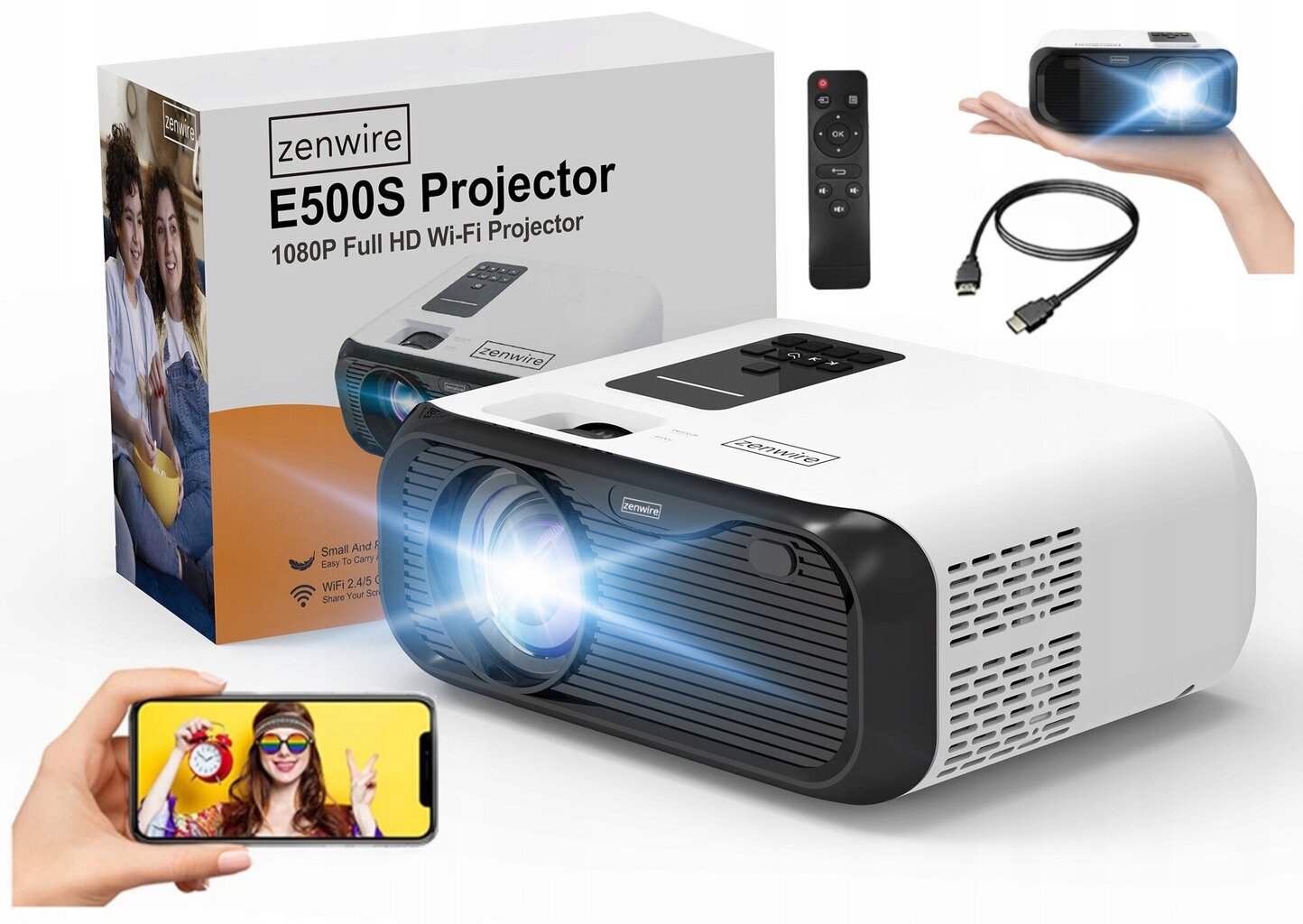 Zenwire E500S cena un informācija | Projektori | 220.lv