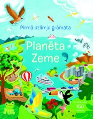 Pirmā uzlīmju grāmata. Planēta цена и информация | Книжки - раскраски | 220.lv