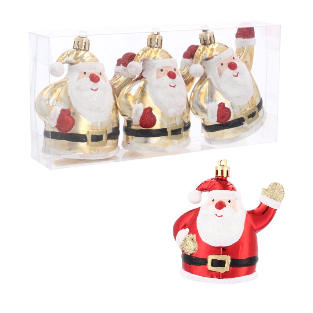 Ziemassvētku eglīšu rotaļlietas 3gab. цена и информация | Eglīšu rotājumi | 220.lv