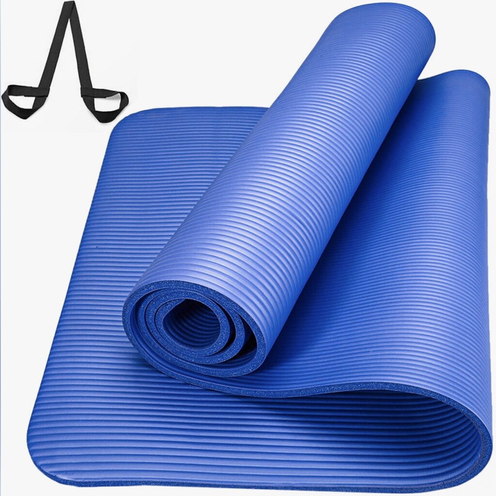 Vingrošanas paklājiņš jogai vai fitnesam Winder Sport, 180x60x1cm, zils cena un informācija | Vingrošanas paklāji | 220.lv