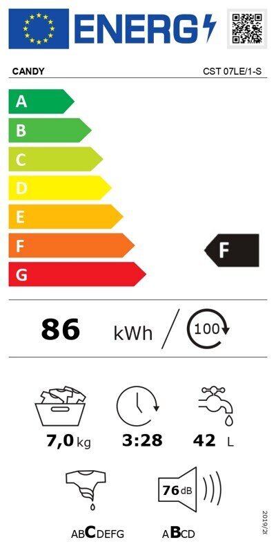 Candy CST 07LE/1-S cena un informācija | Veļas mašīnas | 220.lv