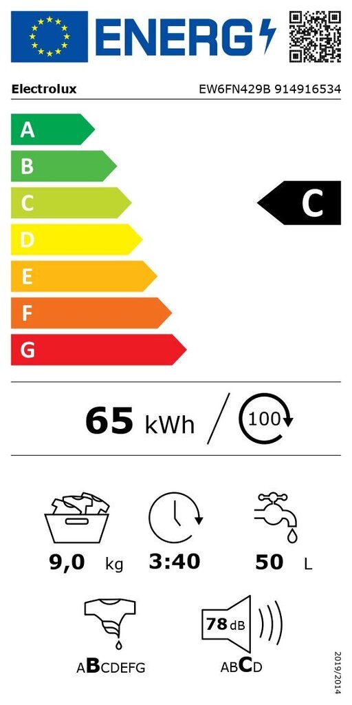 Electrolux EW6FN429B cena un informācija | Veļas mašīnas | 220.lv