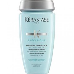 Mitrinošs šampūns sausiem matiem Kerastase Specifique Dermo-Calm Bain Riche, 250 ml cena un informācija | Šampūni | 220.lv