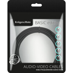 Kruger Matz Basic Toslink-Toslink оптический кабель 10м цена и информация | Кабели и провода | 220.lv