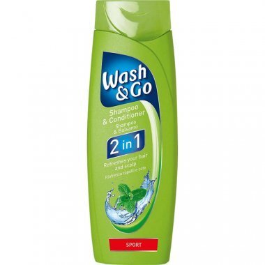 Mitrinošs šampūns-kondicionieris normālie matiem Wash & Go Sport, 2 in 1, 200 ml цена и информация | Šampūni | 220.lv