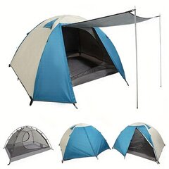 Двухслойная палатка, синяя. цена и информация | Палатки | 220.lv