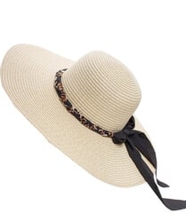 Pīta cepure ar lenti, smilšu 17834-uniw cena un informācija | Sieviešu cepures | 220.lv