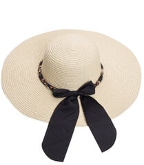 Pīta cepure ar lenti, smilšu 17834-uniw cena un informācija | Sieviešu cepures | 220.lv
