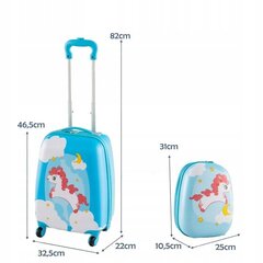 Mugursomas un koferu komplekts bērniem Costway, 4 riteņi цена и информация | Чемоданы, дорожные сумки | 220.lv