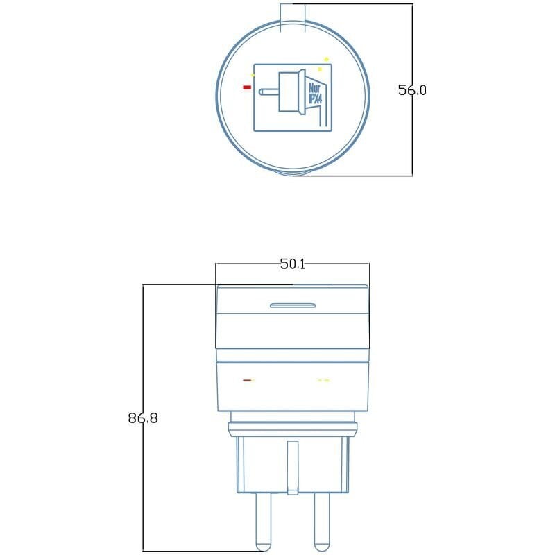 Viedligzda Entac WiFi&Bluetooth IP44 cena un informācija | Elektrības slēdži, rozetes | 220.lv