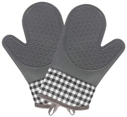 Кухонные перчатки, 2 шт. GV3, серые цена и информация | Кухонные полотенца, рукавицы, фартуки | 220.lv