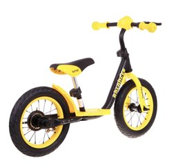 Līdzsvara velosipēds SporTrike, melns/dzeltens цена и информация | Балансировочные велосипеды | 220.lv