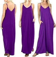 Sieviešu vasaras kleita Xuanfei, violeta cena un informācija | Kleitas | 220.lv