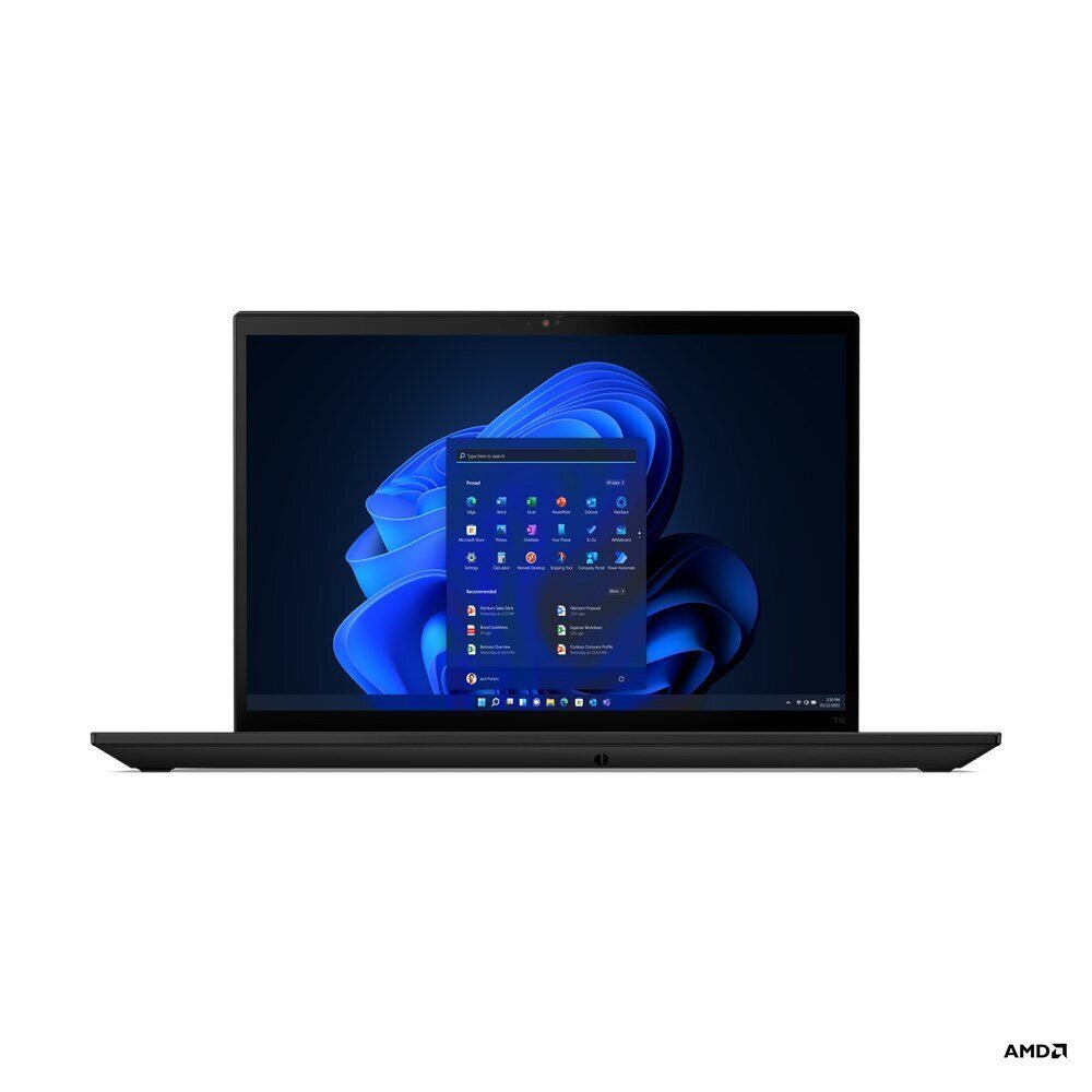 Lenovo ThinkPad T16 16" WUXGA AMD Ryzen 7 PRO 6850U 16 GB LPDDR5-SDRAM 512 GB SSD Wi-Fi 6E Windows 11 Pro cena un informācija | Portatīvie datori | 220.lv