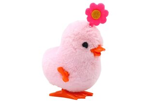 Skrūvējams cālis ar ziedu, rozā krāsā cena un informācija | Attīstošās rotaļlietas | 220.lv