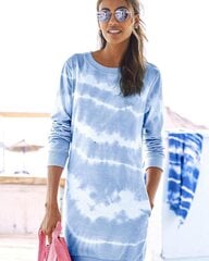 Kleita-džemperis Buffalo, zila-balta cena un informācija | Kleitas | 220.lv