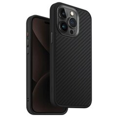 UNIQ etui Keva iPhone 15 Pro Max 6.7" Magclick Charging czarny|carbon black цена и информация | Чехлы для телефонов | 220.lv