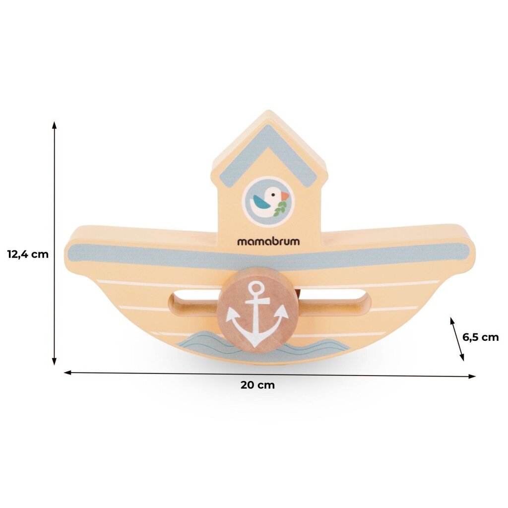 Balansēšanas laiva - koka arkādes spēle cena un informācija | Rotaļlietas zīdaiņiem | 220.lv