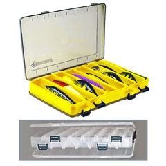 Двухсторонняя коробка для воблеров Iron Wolf, желтый цвет цена и информация | IRON WOLF Чехлы для рыбалки | 220.lv