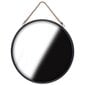 Sienas spogulis Home Styling Collection, melns цена и информация | Spoguļi | 220.lv
