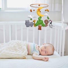 Музыкальная каруселька для детской кроватки с животными цена и информация | Игрушки для малышей | 220.lv