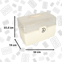 Коробка для хранения лекарств, 34 см x 19 см 34 см x 22 см цена и информация | Mедицинский уход | 220.lv