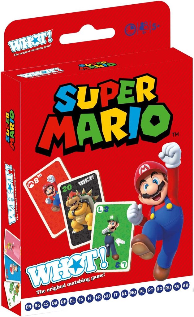 Kāršu spēle Whot! Super Mario party cena un informācija | Galda spēles | 220.lv