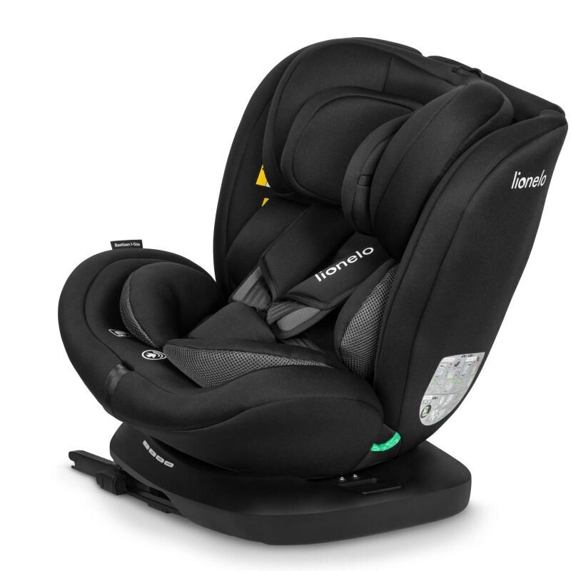 Autokrēsliņš Lionelo Bastiaan I-size, 0-36 kg, black carbon cena un informācija | Autokrēsliņi | 220.lv