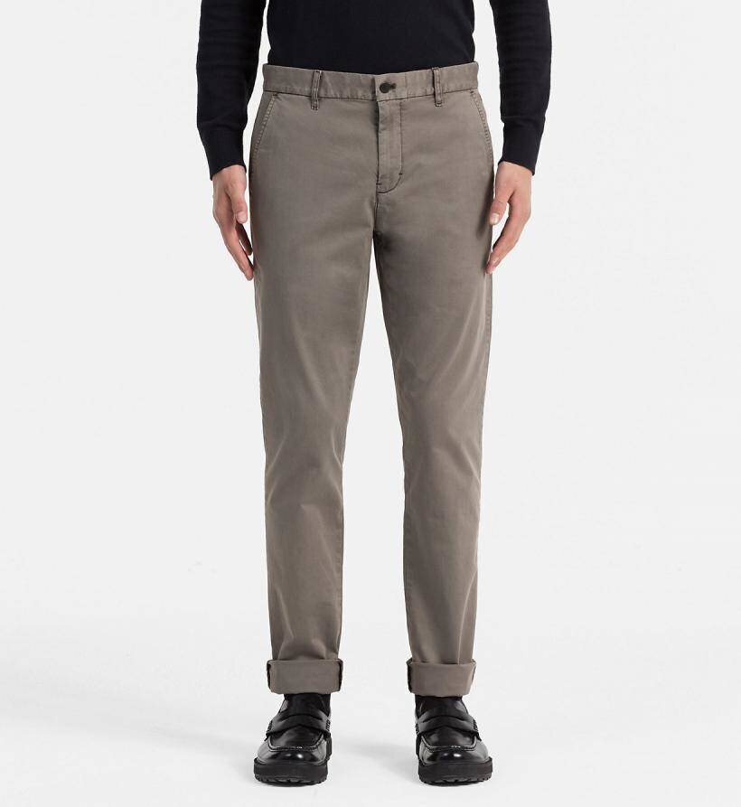 Calvin Klein bikses vīriešiem J30J305278 204, bēša цена и информация | Vīriešu bikses | 220.lv