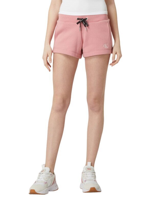 Calvin Klein Jeans šorti sievietēm, rozā цена и информация | Sieviešu šorti | 220.lv