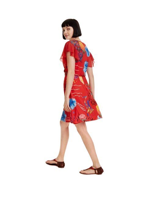 Desigual kleita sievietēm 19SWVK97/3061, sarkana цена и информация | Kleitas | 220.lv