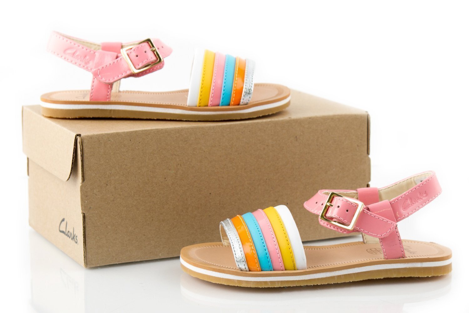 Sandales meitenēm Clarks 26149058 6 085, dažādas krāsas цена и информация | Bērnu sandales | 220.lv