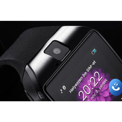 Умные часы Q18 с изогнутым дисплеем SIM, черные цена и информация | Смарт-часы (smartwatch) | 220.lv