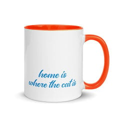 Home Is Where The Cat Is, kерамическая кружка, 325 мл, оранжевая цена и информация | Оригинальные кружки | 220.lv
