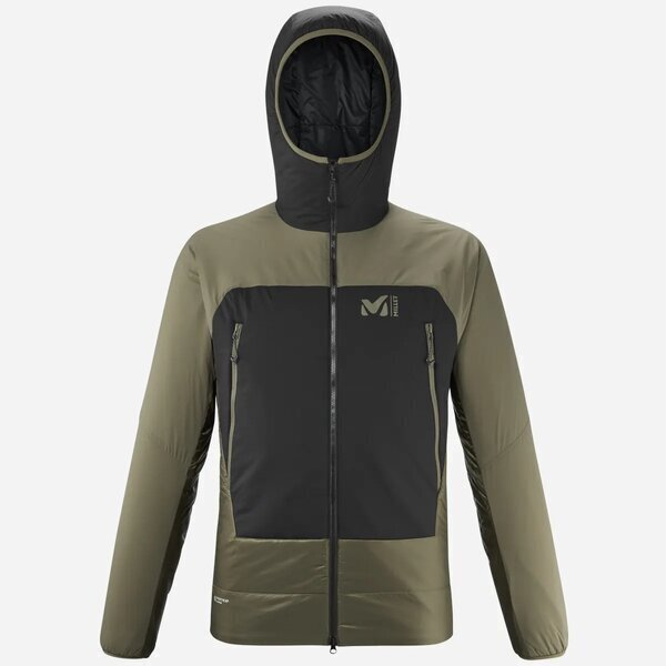 MILLET FUSION AIRWARM HOODIE IVY/NOIR VĪRIEŠU JAKA 53110-7 cena un informācija | Vīriešu virsjakas | 220.lv