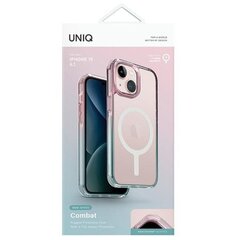 UNIQ etui Combat Duo iPhone 15 6.1" Magclick Charging niebiesko-różowy|pastel sky blue-powder pink цена и информация | Чехлы для телефонов | 220.lv