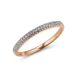Золотое кольцо с алмазами 0013111800107 цена и информация | Кольца | 220.lv