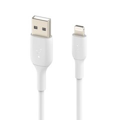 USB kabelis Belkin Boost Charge USB-A to Lightning 2.0m balts cena un informācija | Savienotājkabeļi | 220.lv