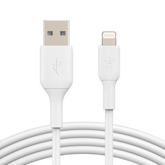 USB кабель Belkin Boost Charge USB-A to Lightning 2.0m белый цена и информация | Кабели для телефонов | 220.lv