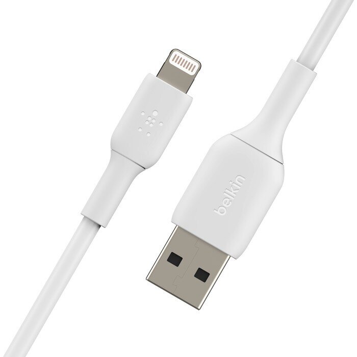 USB kabelis Belkin Boost Charge USB-A to Lightning 2.0m balts cena un informācija | Savienotājkabeļi | 220.lv