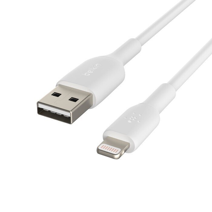 USB kabelis Belkin Boost Charge USB-A to Lightning 2.0m balts cena un informācija | Savienotājkabeļi | 220.lv