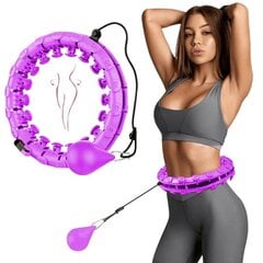 Masāžas vingrošanas riņķis Smart Hula Hoop HHP002 violets цена и информация | Обручи, гимнастические палки | 220.lv